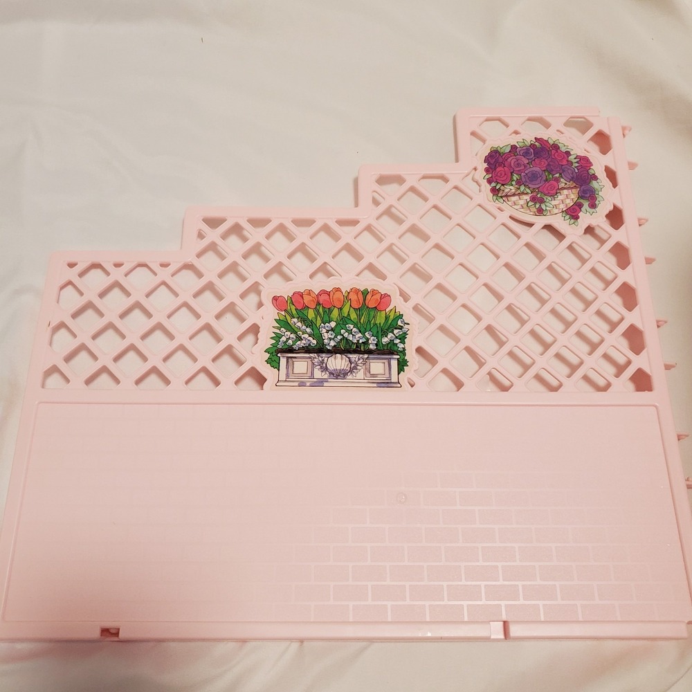 1992 Mattel Barbie Fold N Fun House Patio Lattice Panel Wall Replacement Part